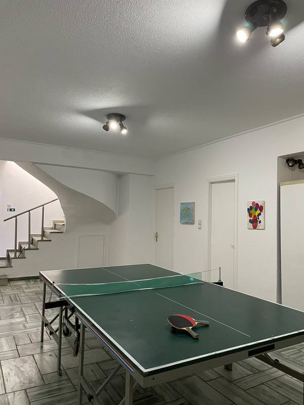 Indoor table tennis games room